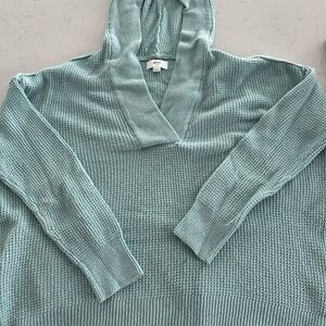 Aerie V-Neck Sweater in Light Blue